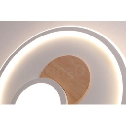 Tre Dimbar Moderne, Samtidskunstnerisk Nordisk Stil, Innfelt Rund Taklampe Med Fjernkontroll, Kan Også Brukes Som Vegglampe