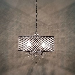 Tradisjonell Klassisk Krystallmaling Metalllysekrone
