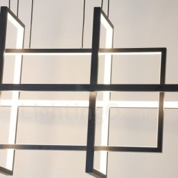 Dimmbar Pendellampe Moderne Design Fire Rektangler
