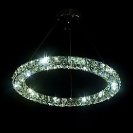 Krystall Pendellampe Moderne Enkel D40Cm Tre Sider K9 Krystall Innendørs Taklamper Lampearmaturer