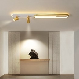 Nordisk Lang Stripe Taklys Med Lys