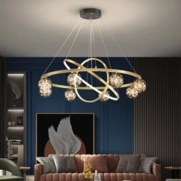 Nordisk Moderne Gullsirkel Pendellampe