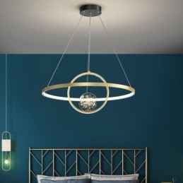 Nordisk Moderne Gullsirkel Pendellampe