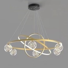 Nordisk Moderne Gullsirkel Pendellampe