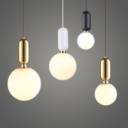 Moderne Og Moderne Pendellampe Med Glassskjerm