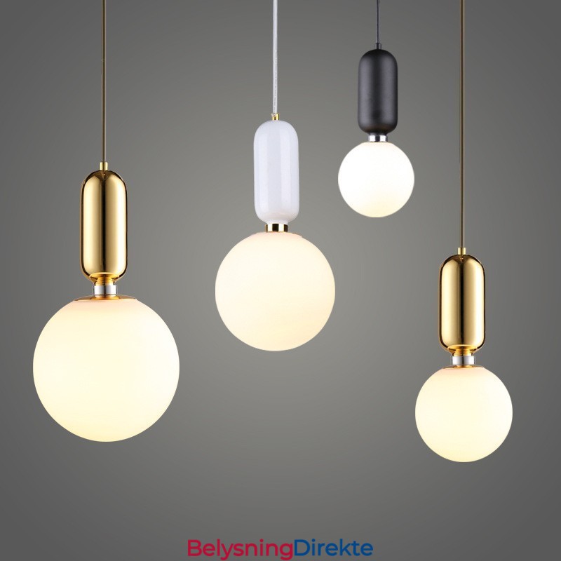 Moderne Og Moderne Pendellampe Med Glassskjerm