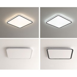 Moderne Dimbar Firkantet Innfelt Taklampe Innendørs Belysningsarmatur