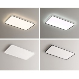 Moderne Stor Dimbar Rektangulær Innfelt Taklampe Innendørs Belysningsarmatur