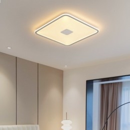 Moderne Dimbar Firkantet Innfelt Taklampe Med Fullspektret Øyebeskyttelse