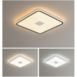 Moderne Dimbar Firkantet Innfelt Taklampe Med Fullspektret Øyebeskyttelse