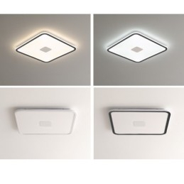 Moderne Dimbar Firkantet Innfelt Taklampe Med Fullspektret Øyebeskyttelse