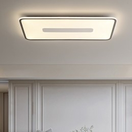 Moderne Stor Dimbar Rektangulær Innfelt Taklampe Fullspektret Øyebeskyttelse