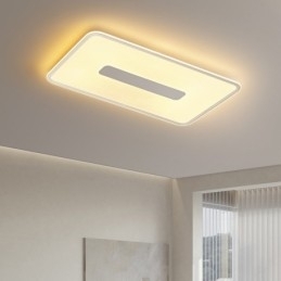 Moderne Stor Dimbar Rektangulær Innfelt Taklampe Fullspektret Øyebeskyttelse