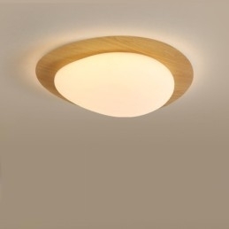 Nordisk Taklampe Med Stein Og Tømmer, Fullspektret Øyebeskyttelse