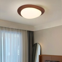 Nordisk Taklampe Med Stein Og Tømmer, Fullspektret Øyebeskyttelse