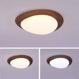 Nordisk Taklampe Med Stein Og Tømmer, Fullspektret Øyebeskyttelse