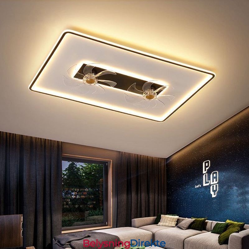 Takvifte Med Lys Dekorativ Ventilator Akryllampe