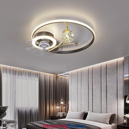 Takvifte Med Lys Dekorativ Ventilatorlampe Akryl