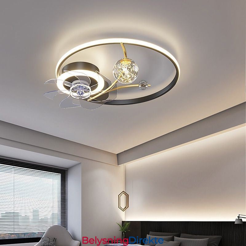 Takvifte Med Lys Dekorativ Ventilatorlampe Akryl