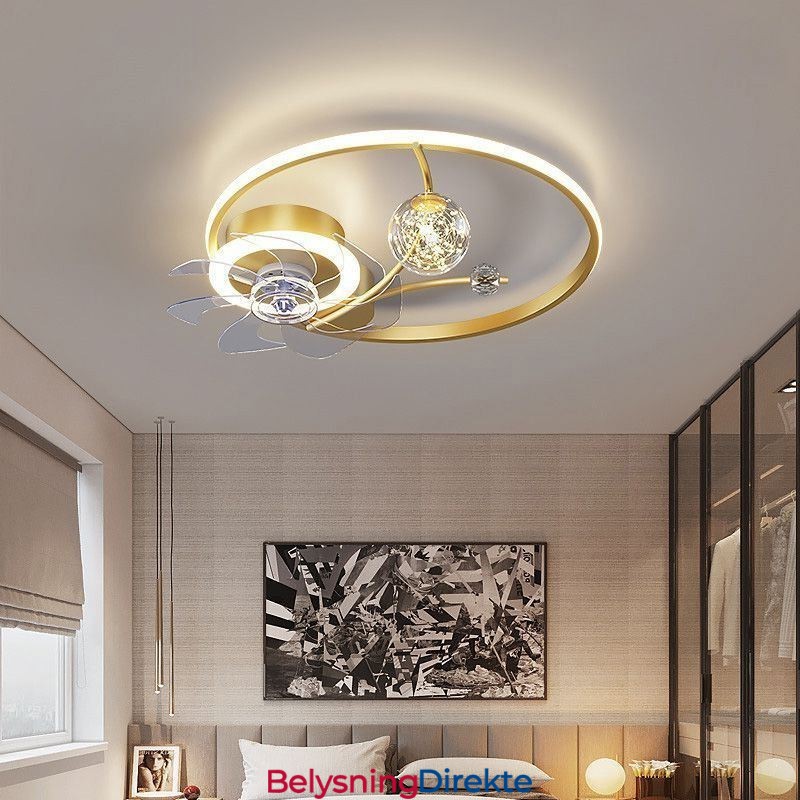 Takvifte Med Lys Dekorativ Ventilatorlampe Akryl