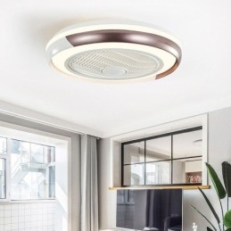 Moderne Takviftelys Akryl Rund Taklampe Med Fjernkontroll