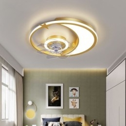 Månetakviftelys Kreativitetstaklampe