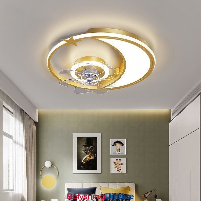 Månetakviftelys Kreativitetstaklampe
