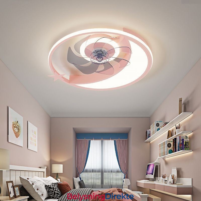Månetakviftelys Kreativitetstaklampe