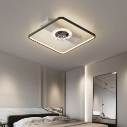 Moderne Takvifte Med Lys, Fjernkontroll, Ventilatorlampe