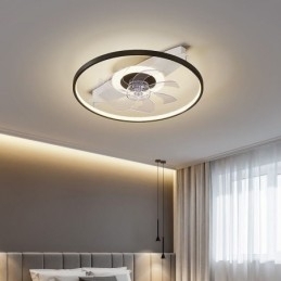 Moderne Takvifte Med Lys, Fjernkontroll, Ventilatorlampe
