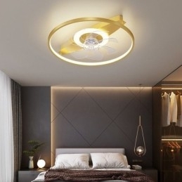 Moderne Takvifte Med Lys, Fjernkontroll, Ventilatorlampe