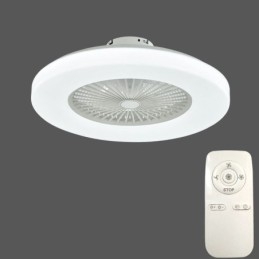 Vifte I Taklampe Med Trikromatisk Dimming Og 3-Trinns Fjernkontroll