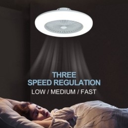 Vifte I Taklampe Med Trikromatisk Dimming Og Fjernkontroll, 3 Hastigheter
