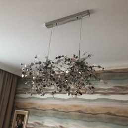 Moderne Minimalistisk Lysekrone I Rustfritt Stål