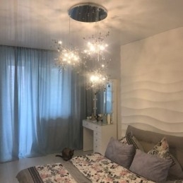 Paljettlysekrone I Rustfritt Stål Anhengsbelysning For Spisestue