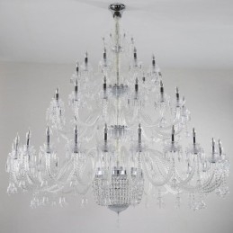 Europeisk Krystalllysekrone Dekorasjonstaklampe Med 50 Lys
