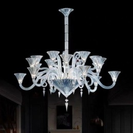 Europeisk Krystalllysekrone Dekorasjonstaklampe Med 12 Lys