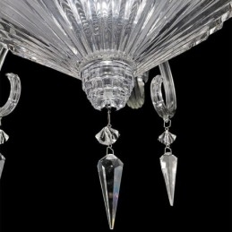 Europeisk Krystalllysekrone Dekorasjonstaklampe Med 12 Lys