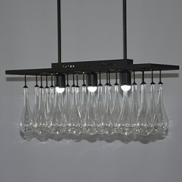 Moderne Samtidskrystallmaleri Metalllysekrone