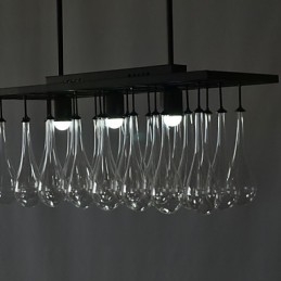 Moderne Samtidskrystallmaleri Metalllysekrone
