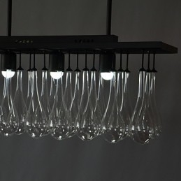 Moderne Samtidskrystallmaleri Metalllysekrone