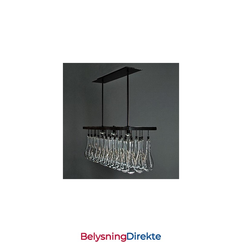 Moderne Samtidskrystallmaleri Metalllysekrone