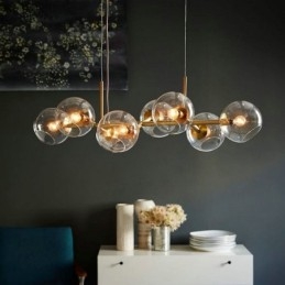 Moderne Magic Bean-Pendellampe, Enkel Med 8 Lys