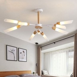 Nordisk Pendellampe Moderne Massivt Trebelysning