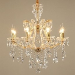 Elegant Krystalllysekrone Europeisk Anhengslampe