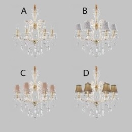 Elegant Krystalllysekrone Europeisk Anhengslampe