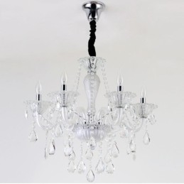 Elegant Anhengslampe I Europeisk Krystall