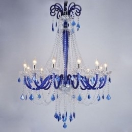 Elegant Anhengslampe I Europeisk Krystall