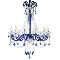 Elegant Anhengslampe I Europeisk Krystall