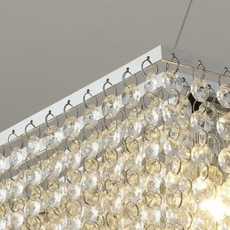 Europeisk Krystalllysekrone Luksuriøs Dekorasjonstaklampe Med 12 Lys